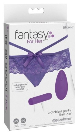 Fantasy For Her - Seksowne Koronkowe Majteczki Z Vibrobulletem I Pilotem