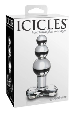 Icicles - Szklany Kulkowy Korek Idealny Do Masażu