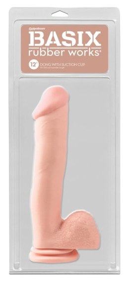 Basix - Realistyczne Dildo Z Jądrami Cieliste 31 Cm