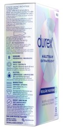 Durex - Najcieńsze Prezerwatywy Lateksowe Nawilżone Hautnah Classic Extra Feucht 8 szt