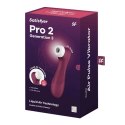 Satisfyer - Pro 2 Stymulator Z Aplikacją I Wymiennymi Końcówkami Czerwony