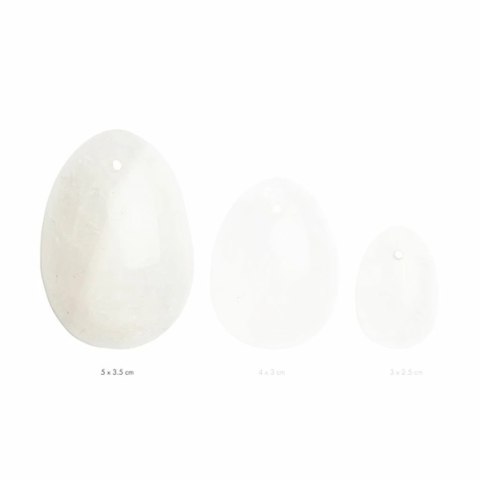 Kulka gejszy - La Gemmes Yoni Egg Clear Quartz L