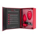 Zdalnie sterowany plug analny - B-Vibe Vibrating Heart Plug M/L Red