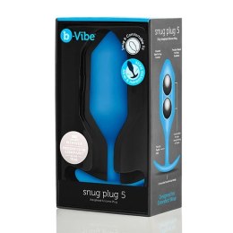 Plug analny - B-Vibe Snug Plug 5 Blue