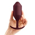 Plug analny - B-Vibe Snug Plug 5 Dark Red