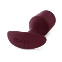 Plug analny - B-Vibe Snug Plug 5 Dark Red