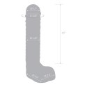 Szklane dildo - Glas Realistic Ribbed