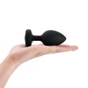 Zdalnie sterowany plug analny - B-Vibe Vibrating Jewel Plug XXL Black