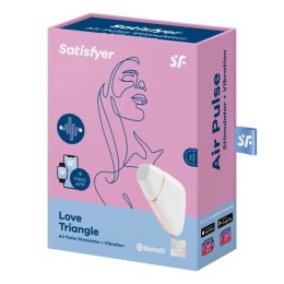 Wibrator z masażerem powietrznym - Satisfyer Love Triangle White