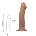 Dildo - Strap-On-Me Dual Density Bendable Dildo Caramel L