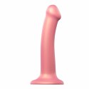 Dildo - Strap-On-Me Mono Density Dildo Metallic Shine Old Rose