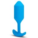 Plug analny wibrujący - B-Vibe Vibrating Snug Plug 3 Blue