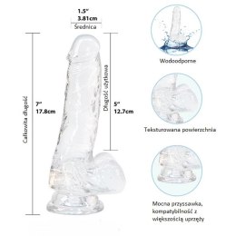 Dildo - Addiction Crystal Addiction Clear Dong 18 cm