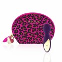 Masażer - RS Essentials Lovely Leopard Mini Wand Deep Purple