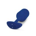 Plug analny wibrujący - B-Vibe Vibrating Snug Plug 4 Navy