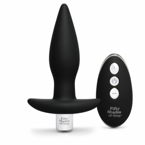 Plug analny wibrujący - Fifty Shades of Grey Relentless Vibrations Remote Control Butt Plug