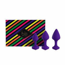 Zestaw plugów analnych - FeelzToys Bibi Purple 3 szt