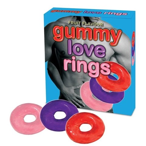 Gumowe pierścienie na penisa - Gummy Love Rings