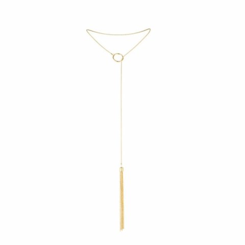 Wisiorek jak pejcz - Bijoux Indiscrets Magnifique Tickler Pendant Gold