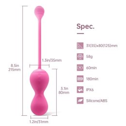 Kulki gejszy - Magic Motion Smart Kegel Master Pink