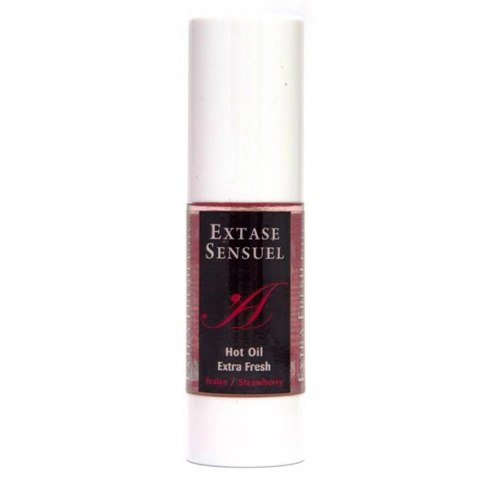 Olejek stymulujący rozgrzewający - Extase Sensuel Hot Oil Extra Fresh Strawberry 30 ml