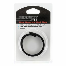 Zacisk erekcyjny - Perfect Fit Neoprene Snap Cockrings Black Czarny