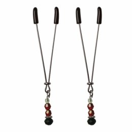 Zaciski na sutki - S&M Ruby Black Nipple Clips