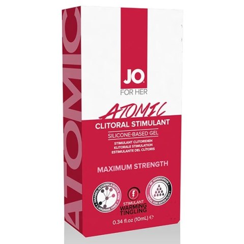 Żel stymulujący intensywny - System JO Clitoral Stimulant Warming Atomic 10 ml