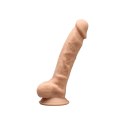 Dildo z żyłami jądrami prawdziwy penis sex 17cm