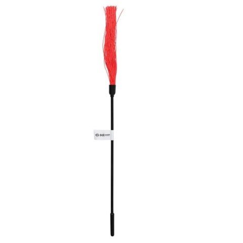 Gumowy bat do łaskotania - S&M Rubber Tickler Red