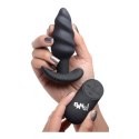 Vibrating Silicone Swirl Butt Plug with Remote Control Xr Brands