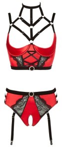 Shelf Bra Set red 85C/L