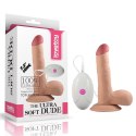 Dildo z przyssawką z wibracjami wyżyłowany 18 cm