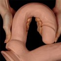 Podwójne potężne dildo do sexu wyżyłowane 33 cm