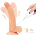 Zestaw majtki strap-on z wibrującym dildo 21,5cm