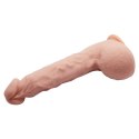 Elastyczne realistyczne dildo 24 cm żylaste skóra