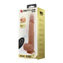 PRETTY LOVE - Jonathan 8,3'' Light Brown, 3 vibration functions Thrusting Wireless remote control