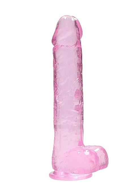 9" / 23 cm Realistic Dildo With Balls - Pink