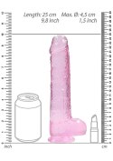 9" / 23 cm Realistic Dildo With Balls - Pink