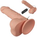 Dildo wibrujący penis z przyssawką 21,8cm