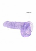 Dildo z przyssawką mały fioletowy penis 17 cm