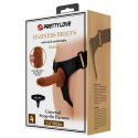 PRETTY LOVE - HARNESS BRIEFS- Micheal, Universal Strap-On, 7.0'' Dildo