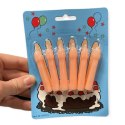 Świeczki-Party Penis Candles 6pcs Pack Flesh Kinky Pleasure