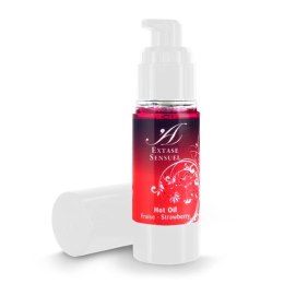 Extase Sensuel Olejek stymulujący rozgrzewający - Extase Sensuel Hot Oil Strawberry 30 ml