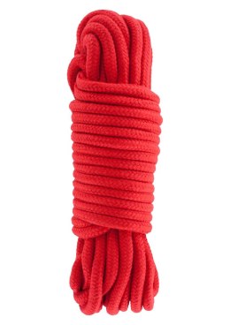 Wiązania-BONDAGE ROPE 10 METER RED