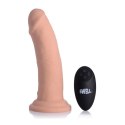 Nadmuchiwane i wibrujące silikonowe dildo - 7 / 18 cm XR Brands