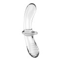 Satisfyer - Szklane dildo Double