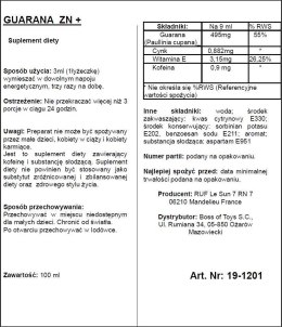 Guarana silny ekstrakt na energię podniecenie sex