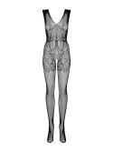 Prześwitujące bodystocking otwarty krok f234 s/m/l