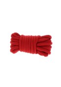 Wiązania-BONDAGE ROPE 5 METER RED